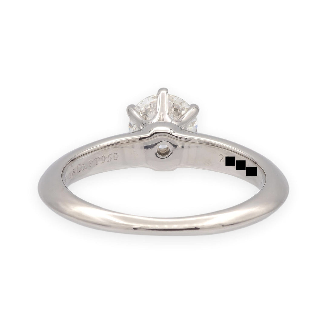 Tiffany & Co. Platinum .71 ct I VS2 Round Diamond Solitaire Engagement Ring