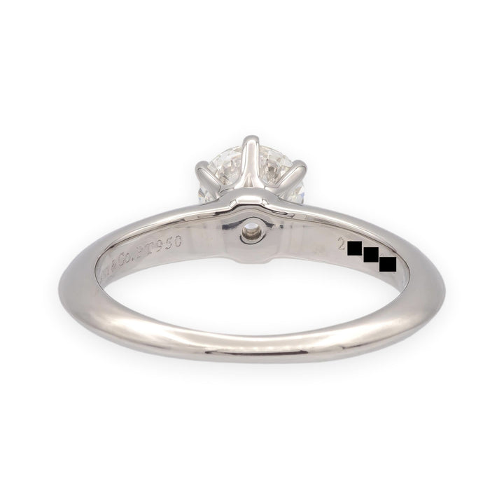 Tiffany & Co. Platinum .71 ct I VS2 Round Diamond Solitaire Engagement Ring