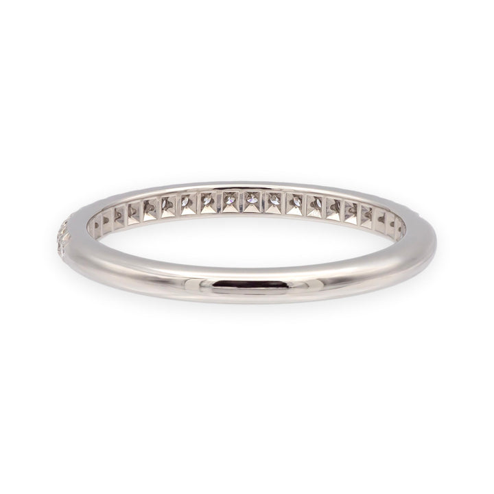 Tiffany & Co. Platinum Soleste Half Circle Round Diamond Band Ring