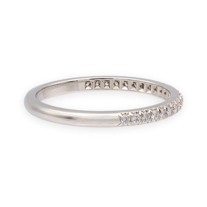 Tiffany & Co. Platinum Soleste Half Circle Round Diamond Band Ring