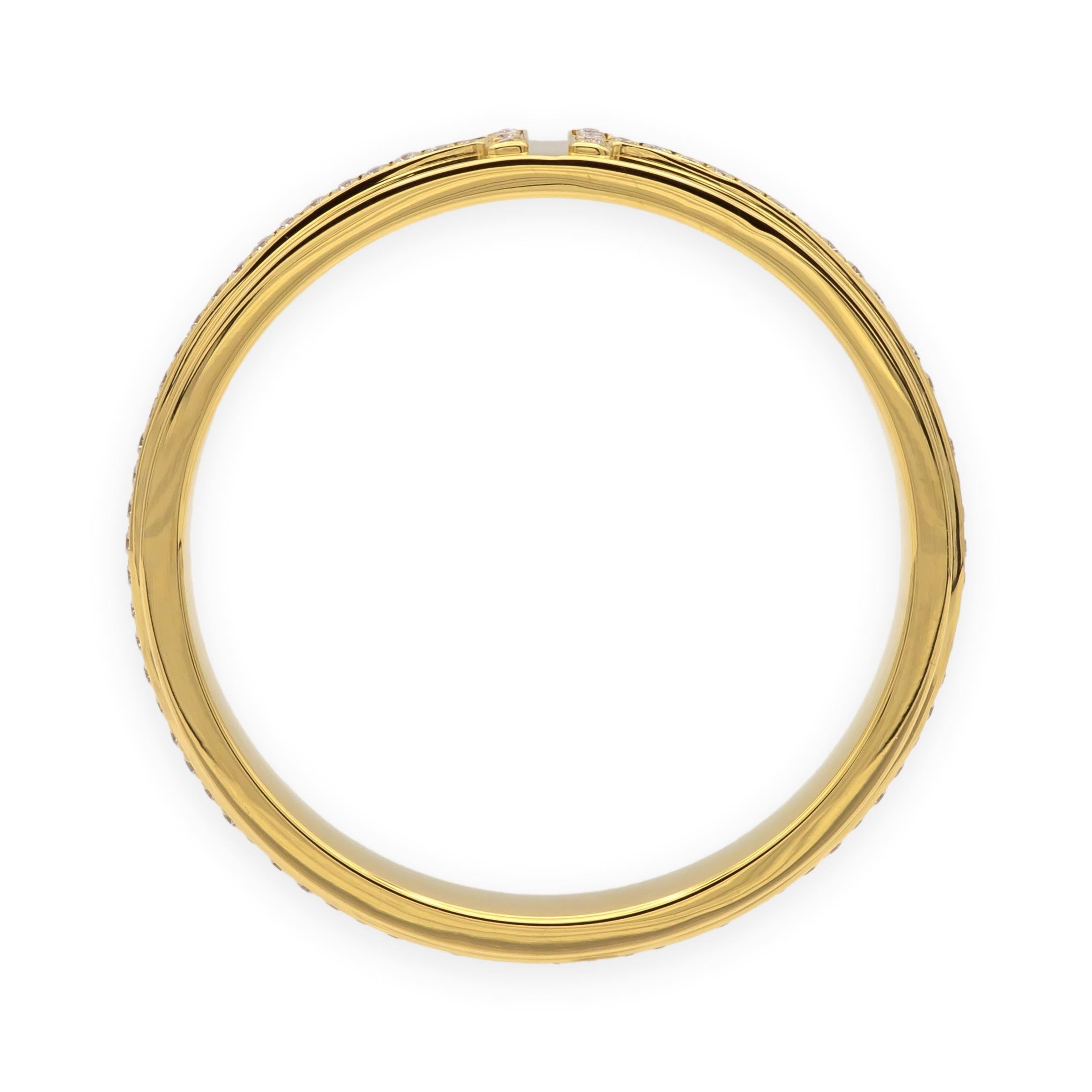 TIFFANY&CO size恐らく12 Tiffany & Co. T Narrow 18K Yellow Gold Men's Diamond Band Ring