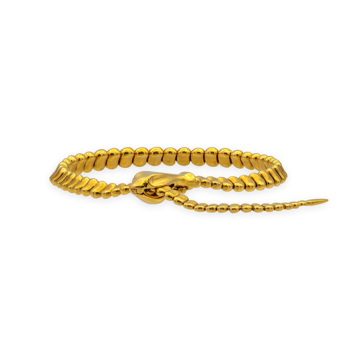 Vintage Peretti Tiffany & Co. 18K Yellow Gold Articulated Snake Lariat Bracelet