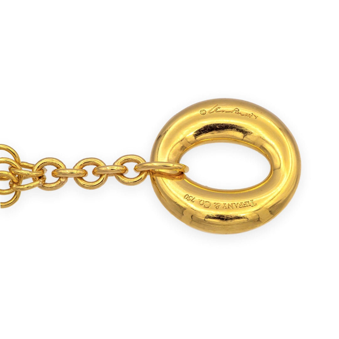 Tiffany & Co. Elsa Peretti Vintage 18K Yellow Gold Mesh Toggle Bracelet 8.5"