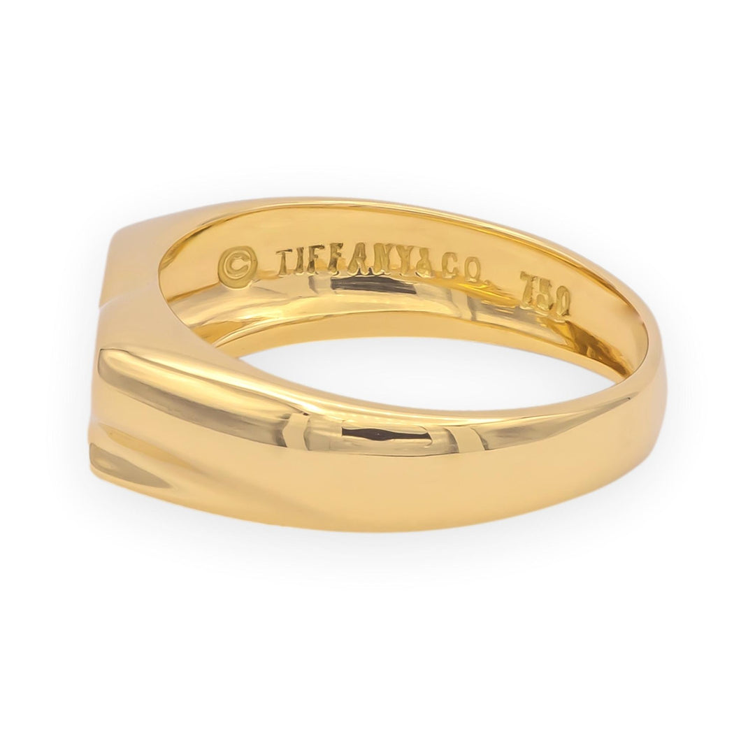 Tiffany & Co. Elsa Peretti Vintage 18K Yellow Gold Full Heart Ring