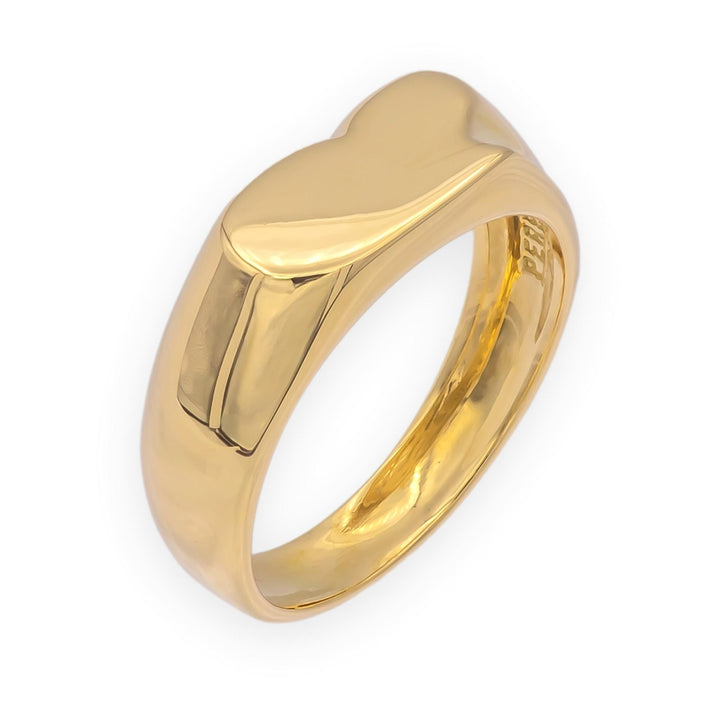 Tiffany & Co. Elsa Peretti Vintage 18K Yellow Gold Full Heart Ring