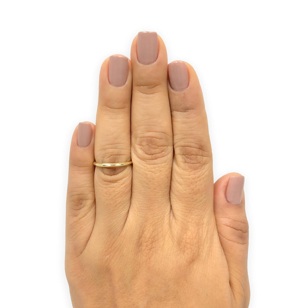 Vintage Tiffany & Co. 18K Yellow Gold Knife-Edge Wedding Band Ring 2mm Size 8
