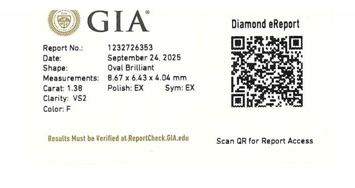 Tiffany & Co Platinum Soleste 1.38 Ct. Center Oval Diamond engagement ring F VS2