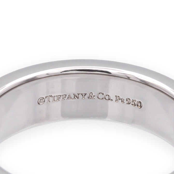 Tiffany & Co. Platinum Classic Double Milgrain Men’s Band Ring, 6mm, Size 8.75