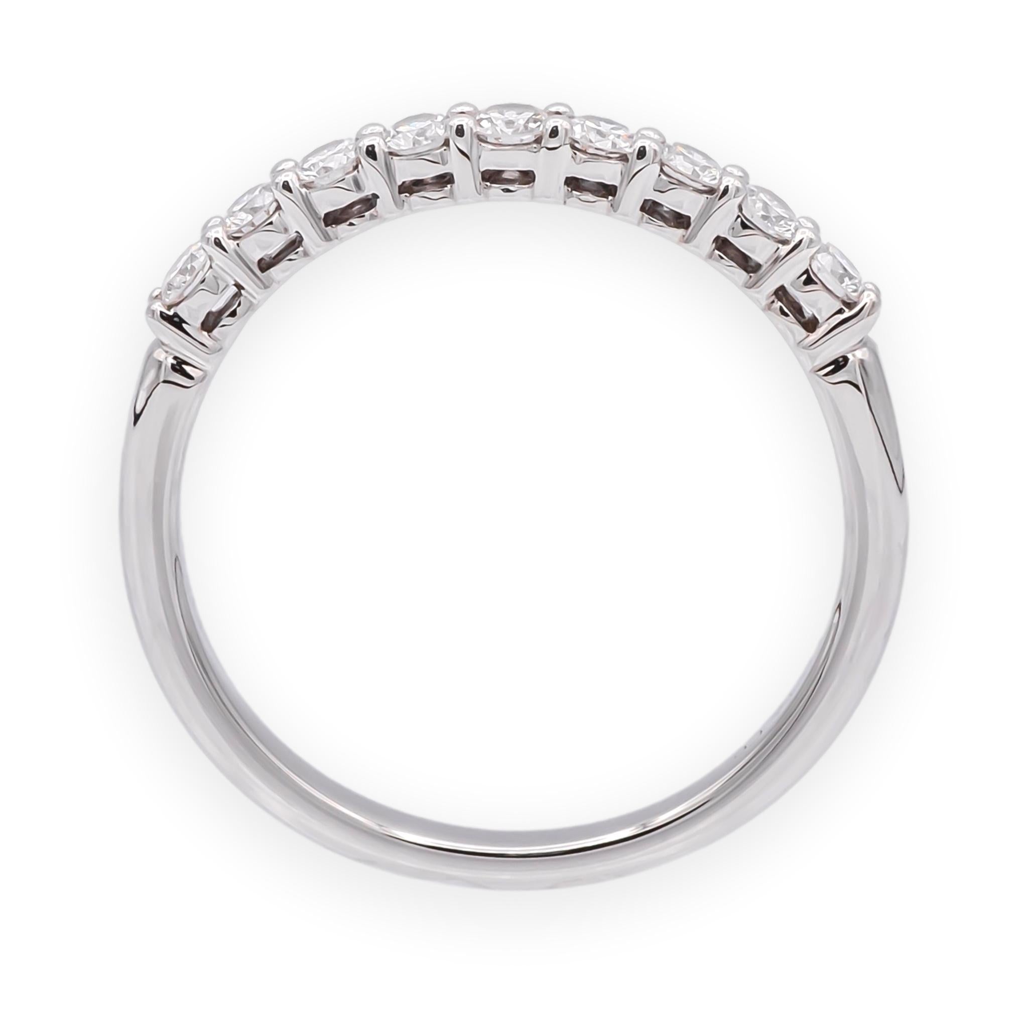 Tiffany & Co. Forever Platinum 9-Stone Half Circle Round Diamond
