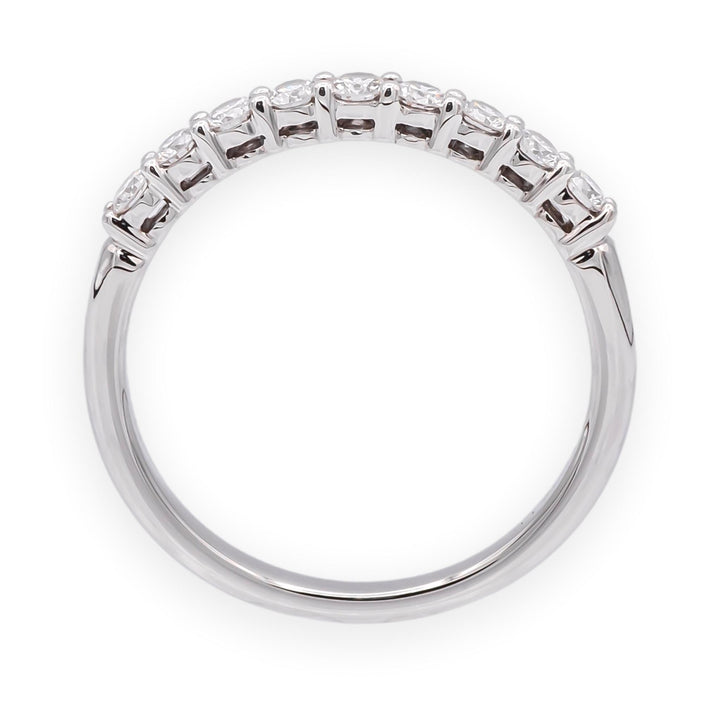Tiffany & Co. Forever Platinum 9-Stone Half Circle Round Diamond  Band Ring