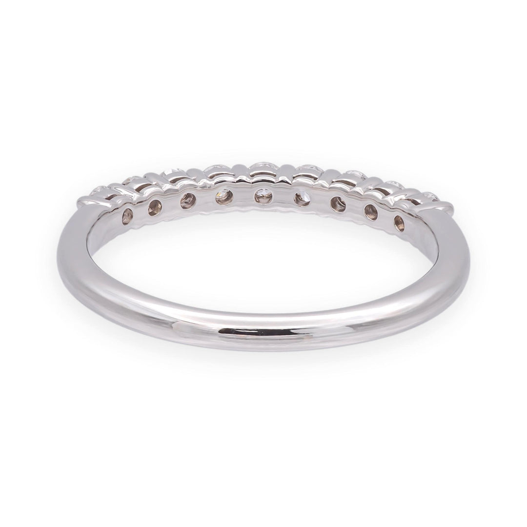 Tiffany & Co. Forever Platinum 9-Stone Half Circle Round Diamond Band Ring