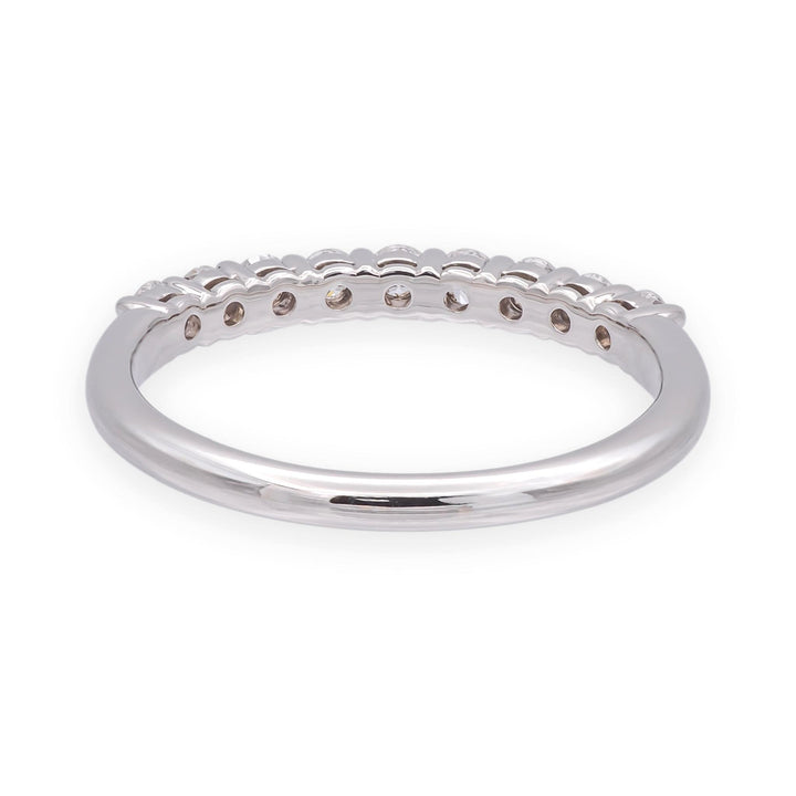 Tiffany & Co. Forever Platinum 9-Stone Half Circle Round Diamond Band Ring