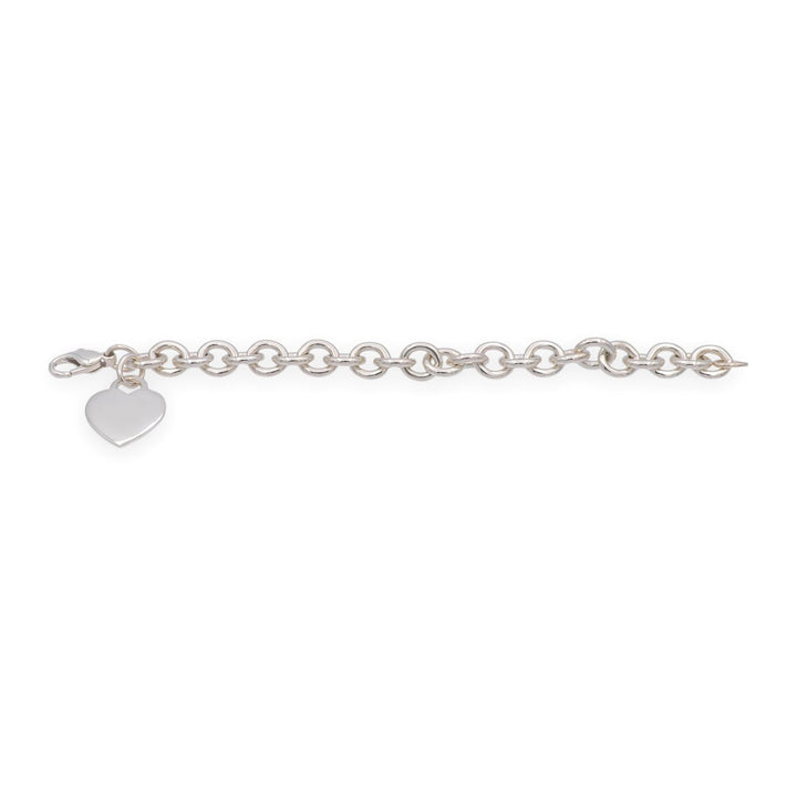 Tiffany & Co. Sterling Silver Heart Tag Toggle Link Bracelet 7.5"