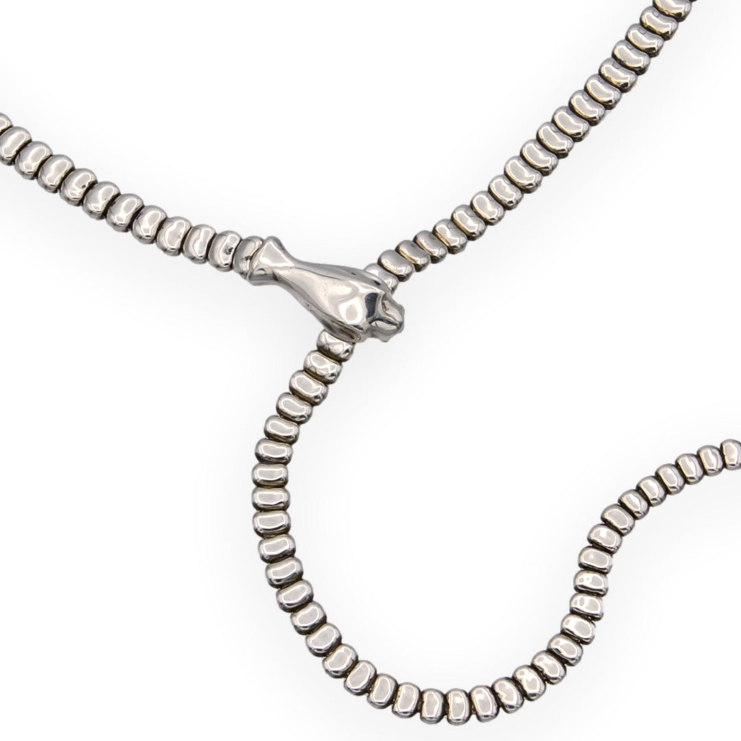 Vintage Tiffany & Co. Elsa Peretti Sterling Silver Snake Lariat Necklace 29"