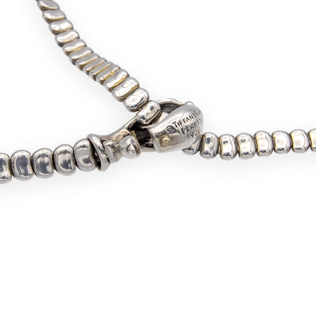 Vintage Tiffany & Co. Elsa Peretti Sterling Silver Snake Lariat Necklace 29"