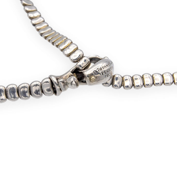 Vintage Tiffany & Co. Elsa Peretti Sterling Silver Snake Lariat Necklace 29"