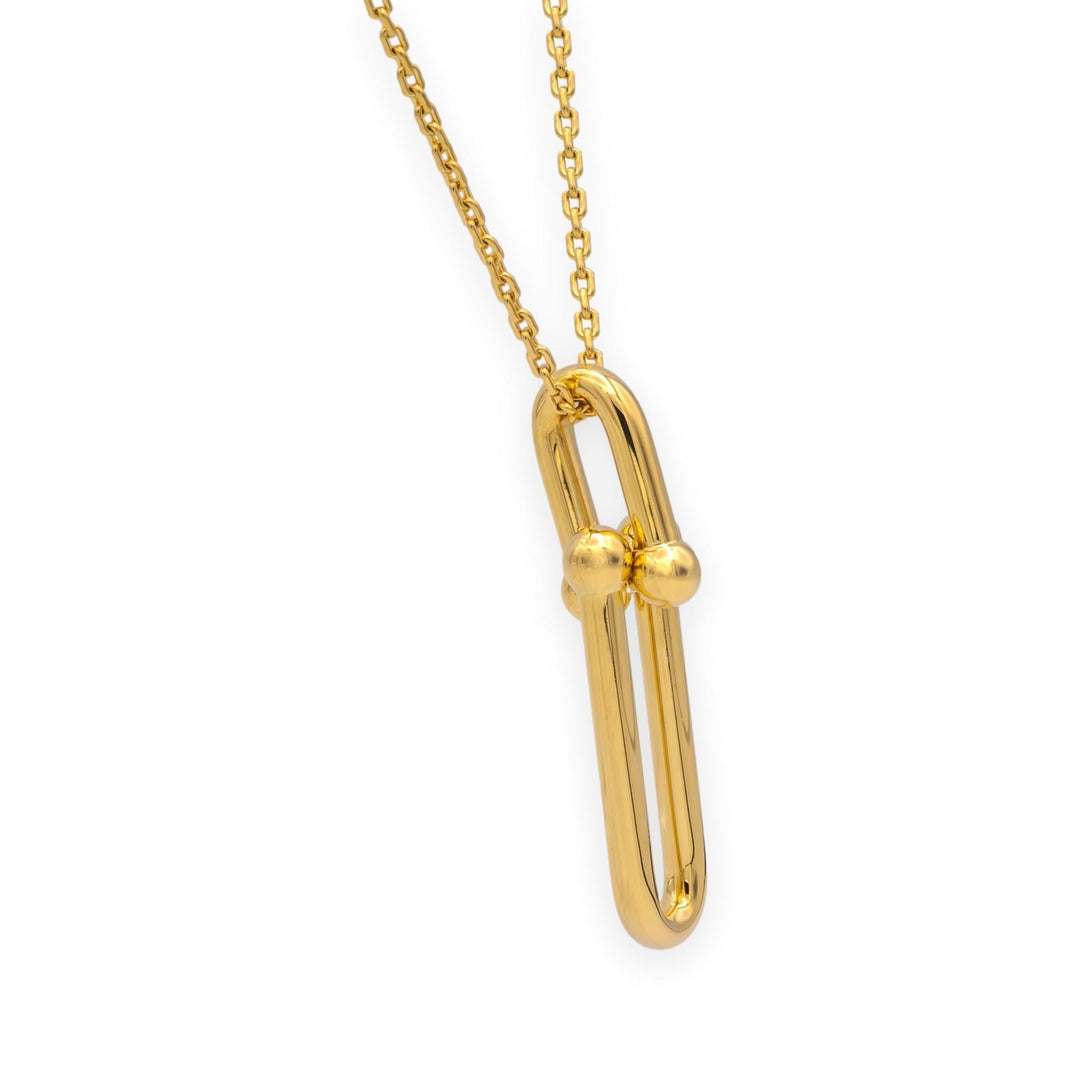 Tiffany & Co. 18K Yellow Gold HardWear Elongated Link Pendant Necklace – Large