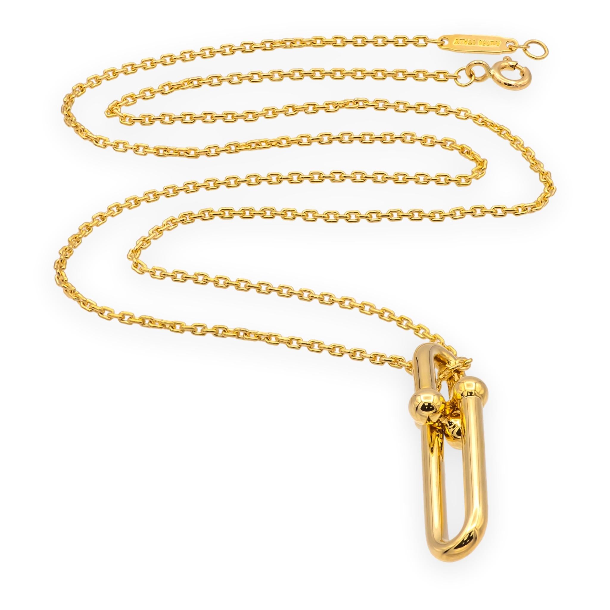 ティファニー 18k Tiffany & Co. 18K Yellow Gold HardWear Elongated Link Pendant