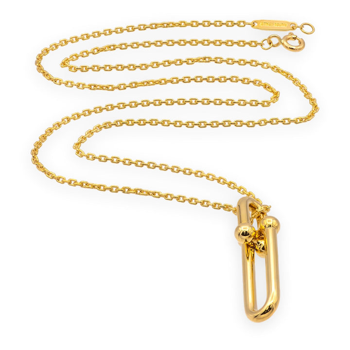Tiffany & Co. 18K Yellow Gold HardWear Elongated Link Pendant Necklace – Large
