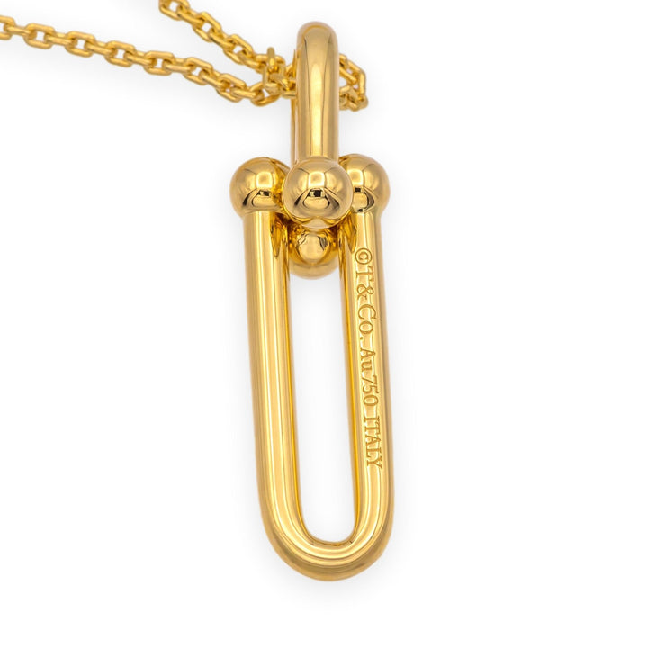 Tiffany & Co. 18K Yellow Gold HardWear Elongated Link Pendant Necklace – Large