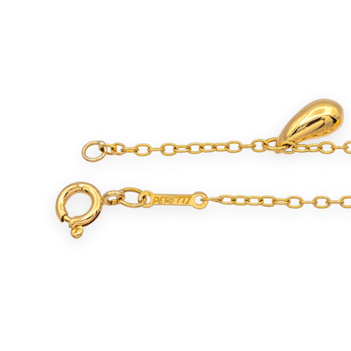 Vintage Tiffany & Co. Elsa Peretti 18K Yellow Gold 5 Teardrop Bracelet