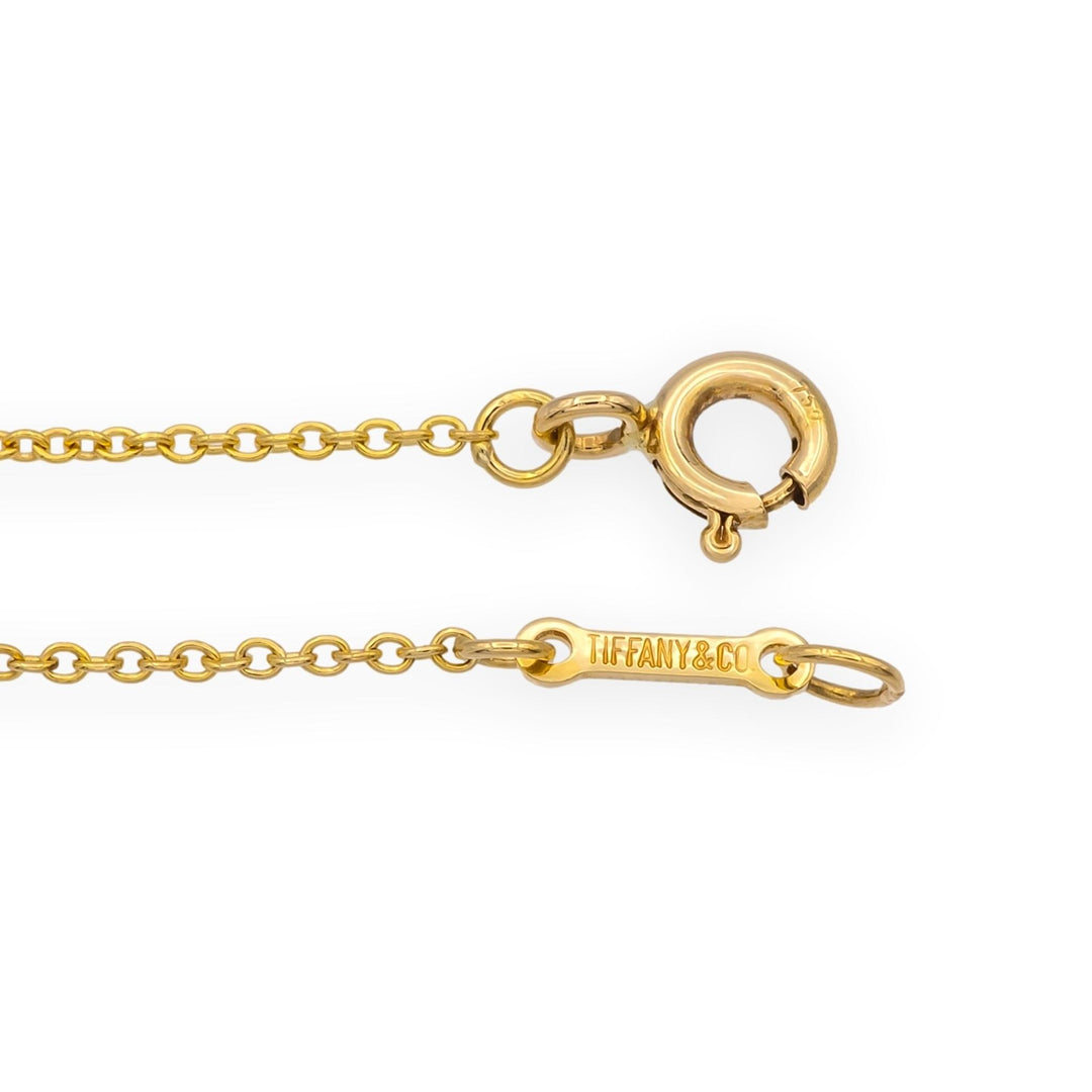 Vintage Tiffany & Co. Paloma Picasso 18K Gold Graffiti Mini X Pendant Necklace