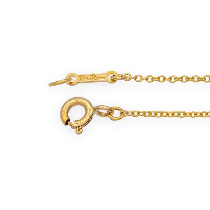 Vintage Tiffany & Co. Paloma Picasso 18K Gold Graffiti Mini X Pendant Necklace