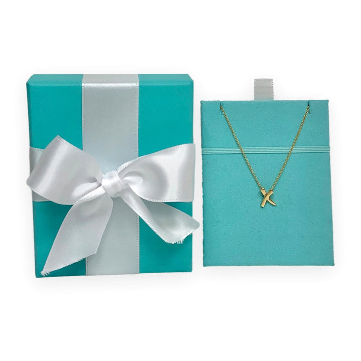 Vintage Tiffany & Co. Paloma Picasso 18K Gold Graffiti Mini X Pendant Necklace