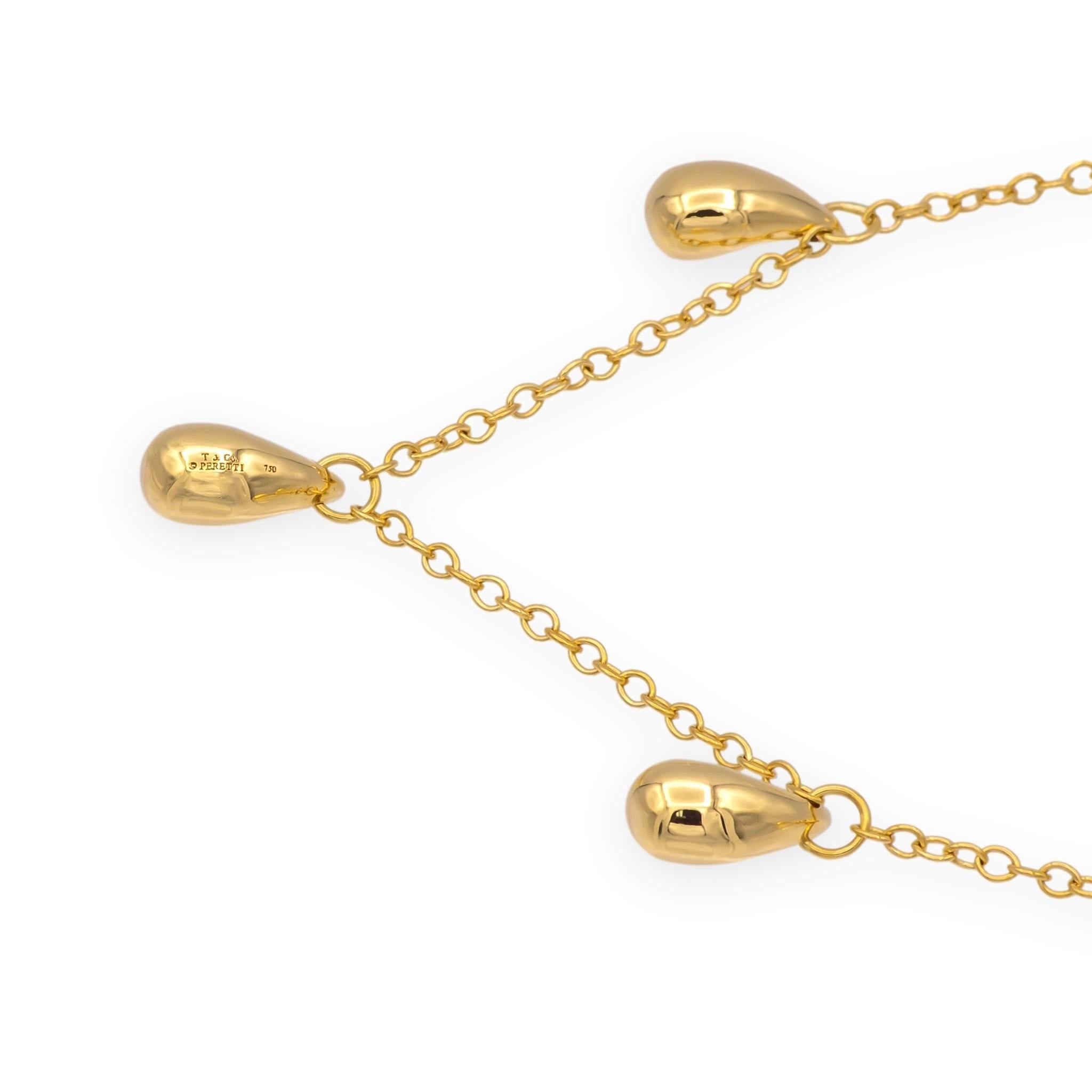 Vintage Tiffany & Co. Elsa Peretti 18K Yellow Gold Teardrop