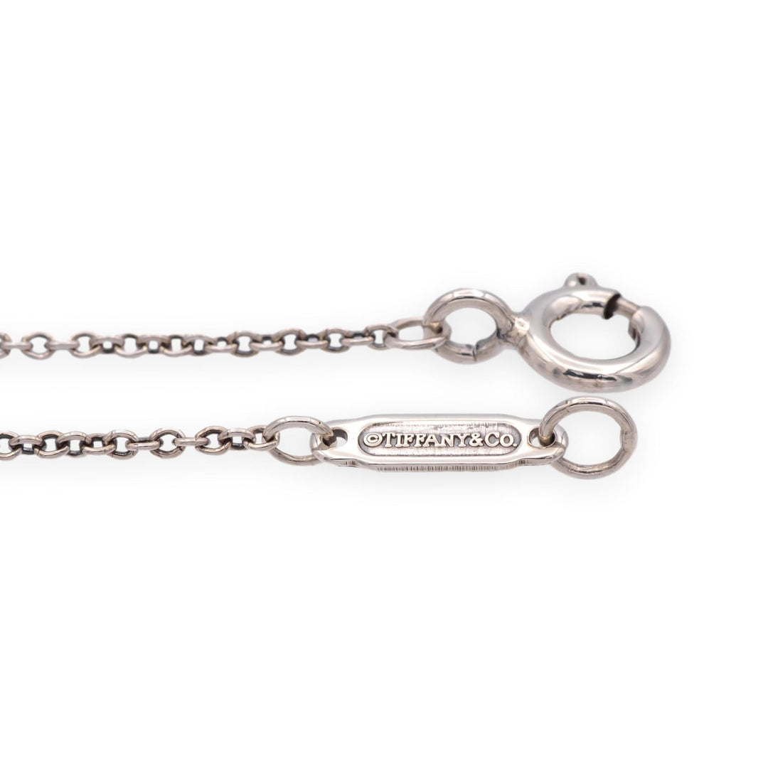 Tiffany & Co. 1837 Interlocking Circles Necklace Sterling Silver & 18K Rose Gold