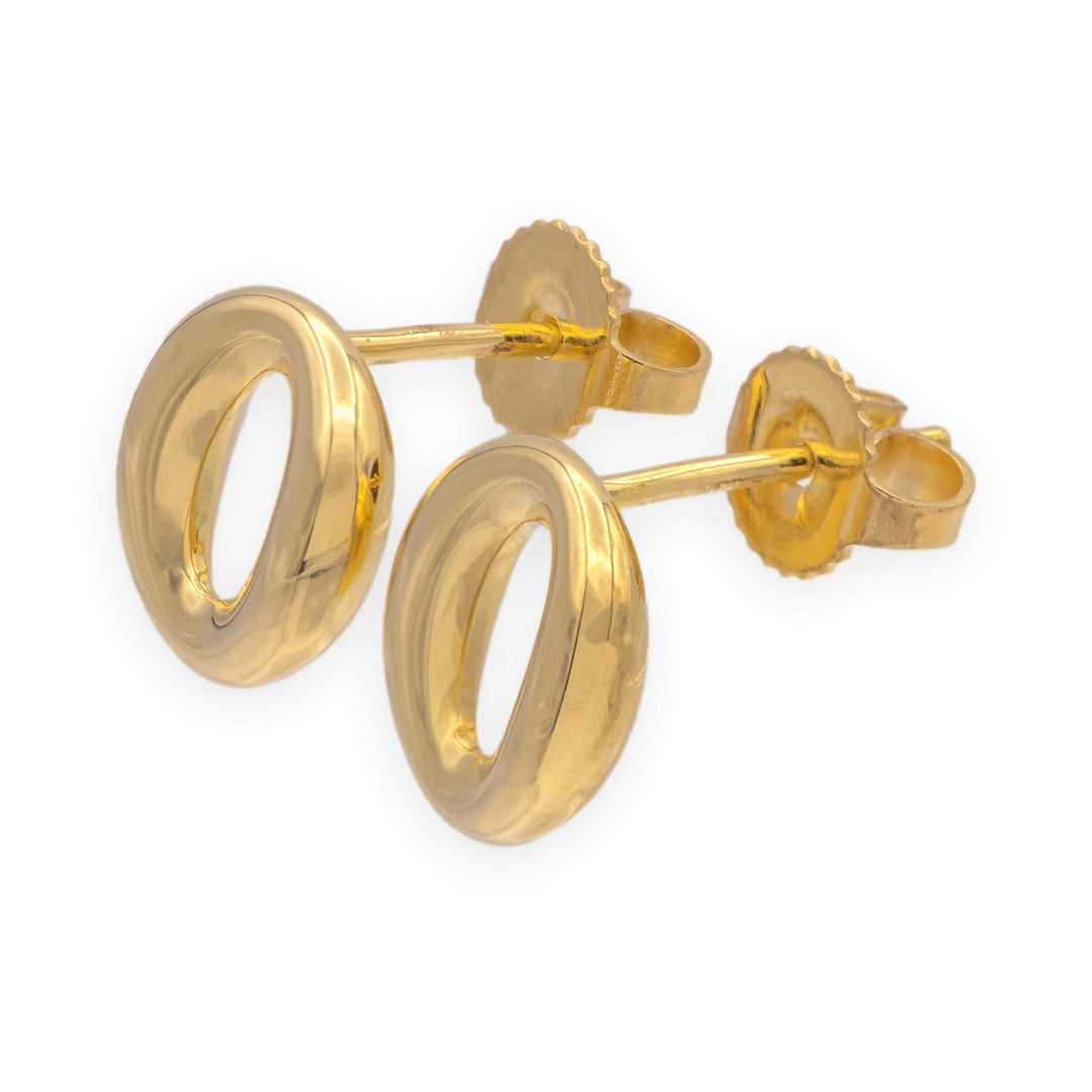 Tiffany & Co. Elsa Peretti Sevillana Stud Earrings 18K Yellow Gold Small