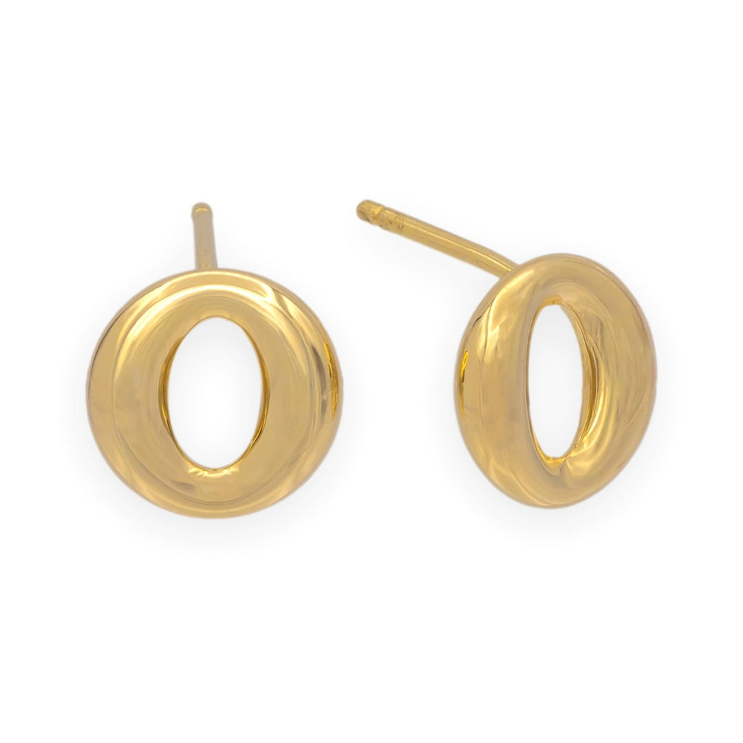 Tiffany & Co. Elsa Peretti Sevillana Stud Earrings 18K Yellow Gold Small
