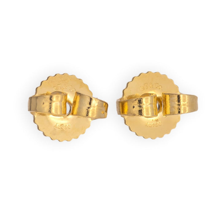Tiffany & Co. Elsa Peretti Sevillana Stud Earrings 18K Yellow Gold Small