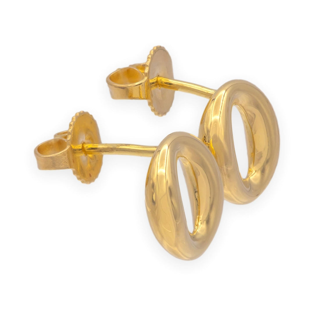 Tiffany & Co. Elsa Peretti Sevillana Stud Earrings 18K Yellow Gold Small