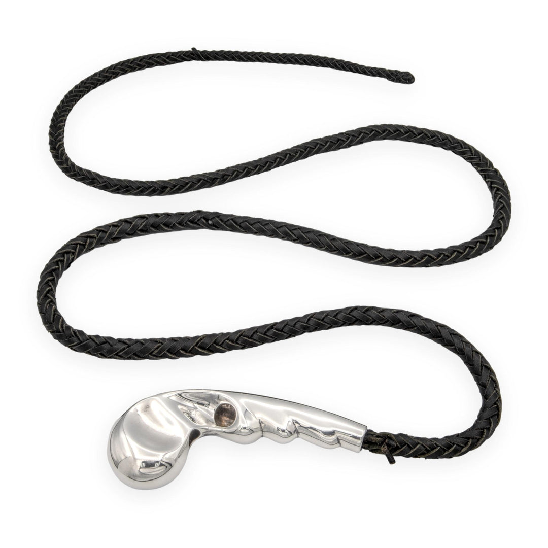 Tiffany & Co. Elsa Peretti for Halston Sterling Whip Belt Two Leather Straps