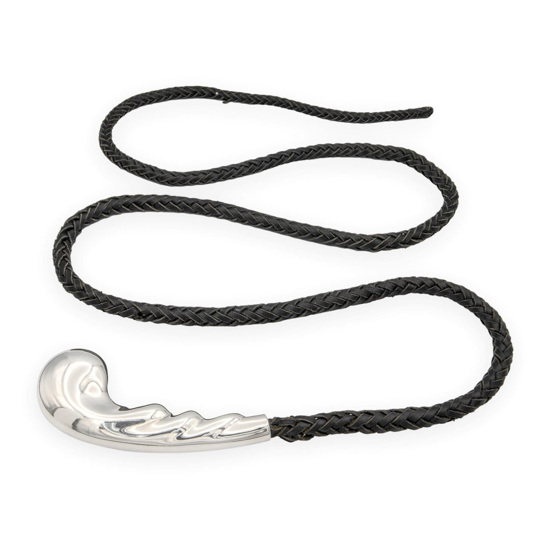 Tiffany & Co. Elsa Peretti for Halston Sterling Whip Belt Two Leather Straps