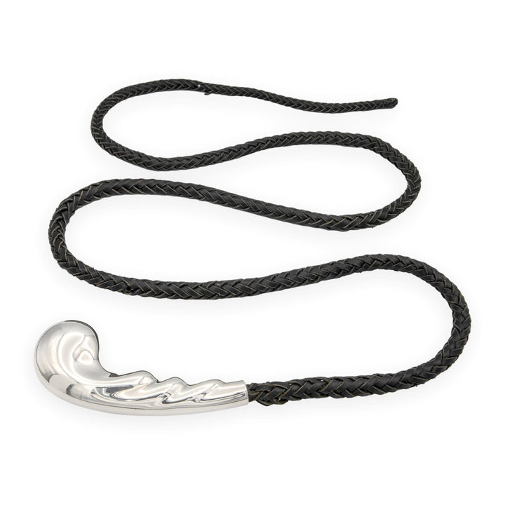 Tiffany & Co. Elsa Peretti for Halston Sterling Whip Belt Two Leather Straps