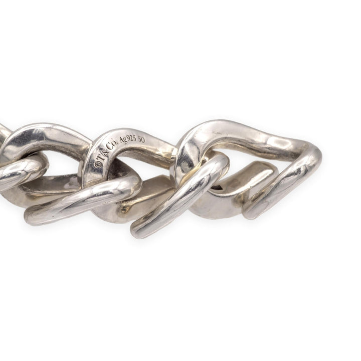 Tiffany & Co. Forge Graduated Large Link Sterling Silver Necklace — 22"
