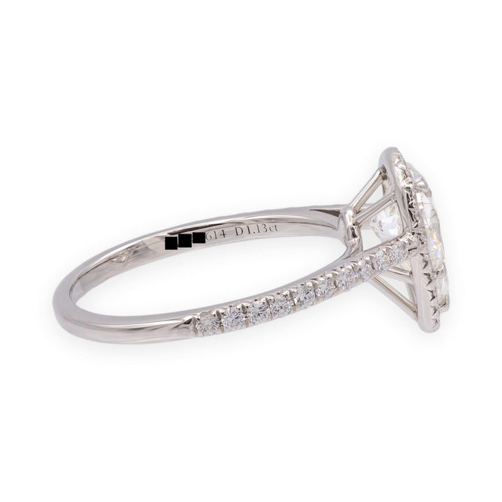 Tiffany & Co. Platinum 1.13 ct F VVS2 Pear Shape Diamond Soleste Engagement Ring