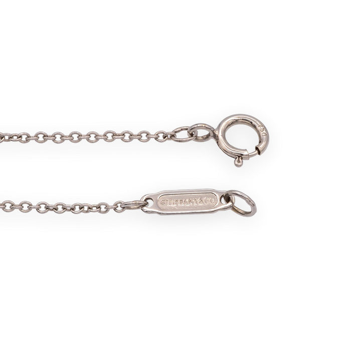 Tiffany & Co. 18K White Gold Pearl Y-Drop Necklace — 16"