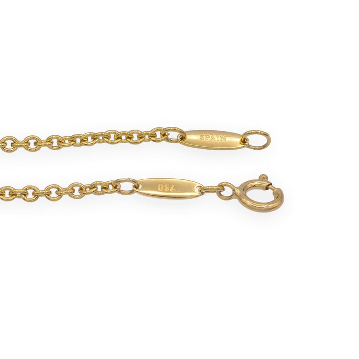 Tiffany & Co. Elsa Peretti 18K Yellow Gold Open Heart Lariat Necklace 18.5"