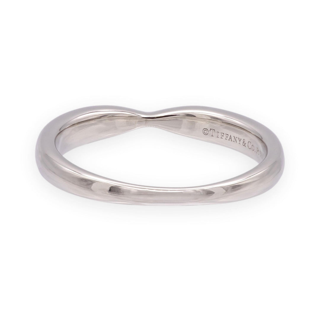 Tiffany & Co. Platinum Harmony stackable Wedding Band nesting Ring Size 6.5