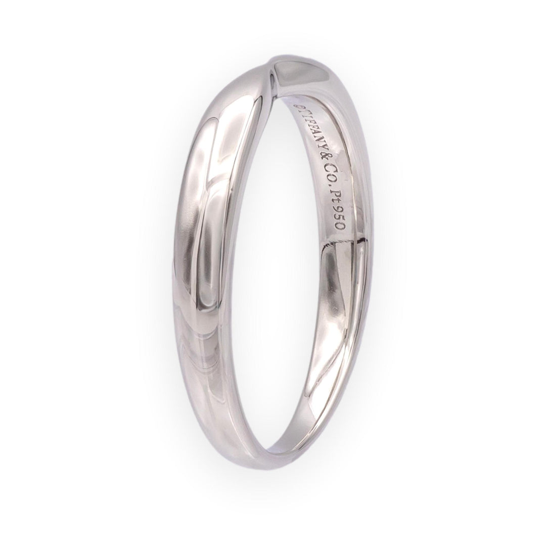 Tiffany & Co. Platinum Harmony stackable Wedding Band nesting Ring Size 6.5