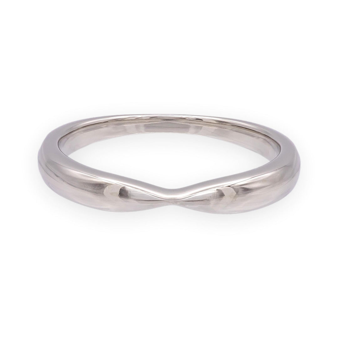 Tiffany & Co. Platinum Harmony stackable Wedding Band nesting Ring Size 6.5