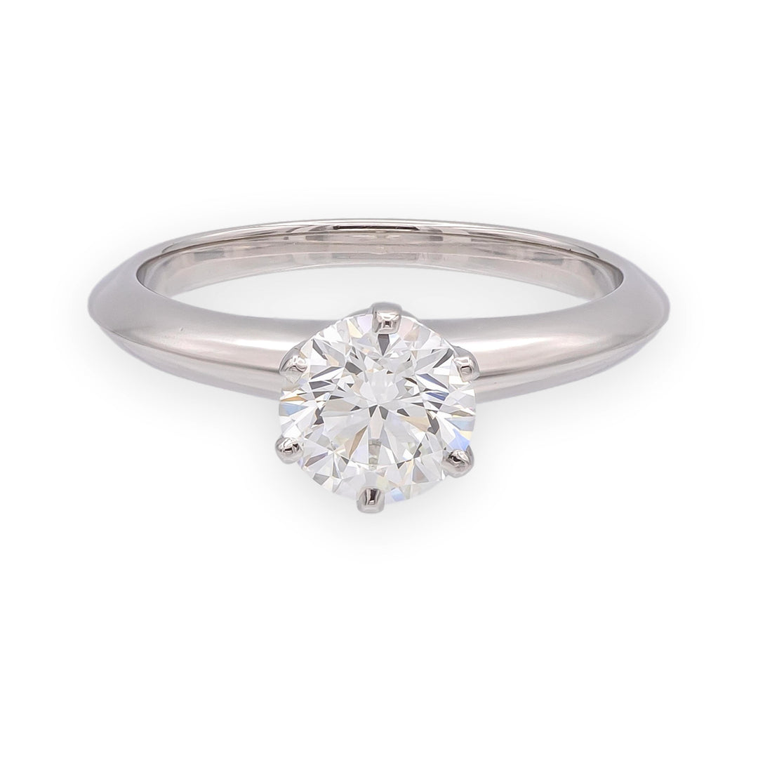 Tiffany & Co. Platinum 1.05ct Classic Solitaire Diamond Engagement Ring H VVS2
