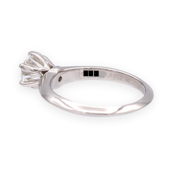 Tiffany & Co. Platinum 1.05ct Classic Solitaire Diamond Engagement Ring H VVS2