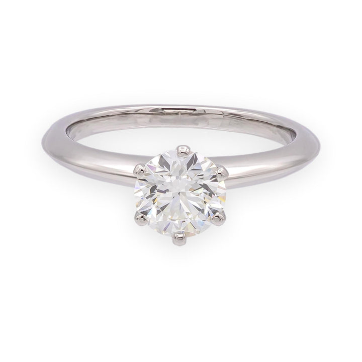 Tiffany & Co. Platinum 1.01 ct Diamond Solitaire Engagement Ring I VVS2