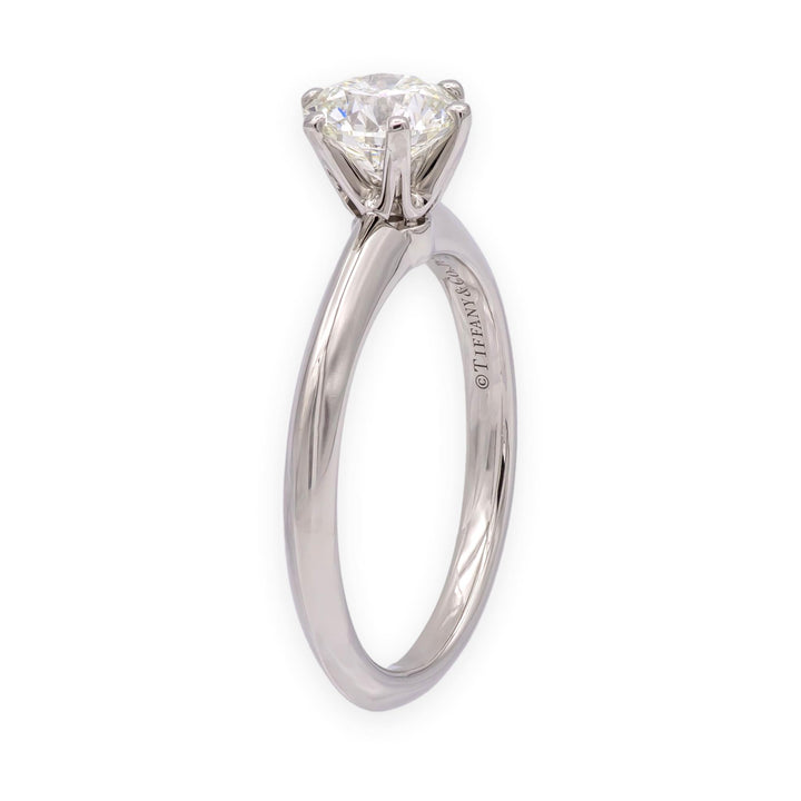 Tiffany & Co. Platinum 1.01 ct Diamond Solitaire Engagement Ring I VVS2
