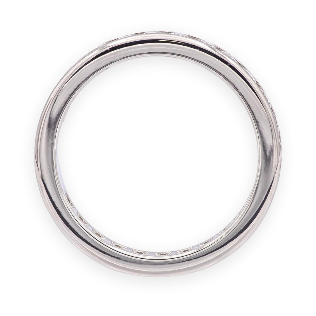Tiffany & Co. Plat Full Circle 3mm Channel-Set Diamond Eternity Band Ring 6.75