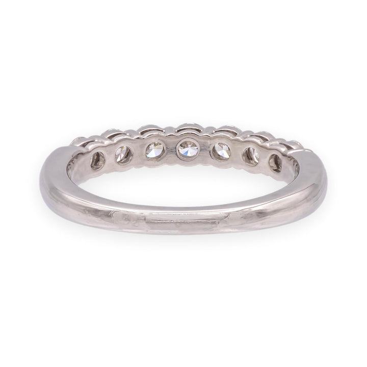 Tiffany & Co. Platinum Forever 7-Stone Half Circle Diamond Band Ring  0.57cts